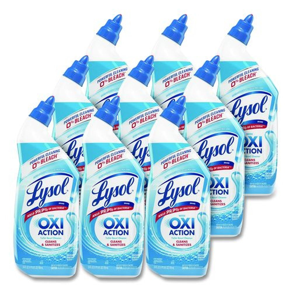 LYSOL Brand 19200-98011 24 oz Toilet Bowl Cleaner with Hydrogen Peroxide - Ocean Fresh Scent (9/Carton)