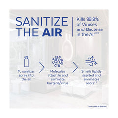 LYSOL Brand 10 oz Aerosol Air Sanitizer Spray - White Linen (6/Carton)