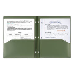 Five Star 11 in. x 8.5 in. Recycled Plastic Two-Pocket Folder - Randomly Assorted