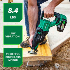 Metabo HPT 36V Brushless 1-1/4 in. Cordless Reciprocating Saw with Orbital Action (Tool Only)