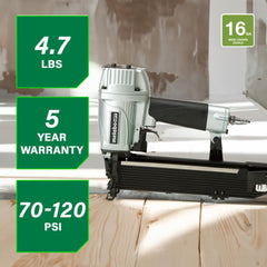 Metabo HPT 16-Gauge 15/16 in. Wide Crown Stapler