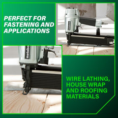 Metabo HPT 16-Gauge 15/16 in. Wide Crown Stapler
