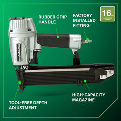 Metabo HPT 16-Gauge 15/16 in. Wide Crown Stapler