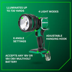Metabo HPT 18V MultiVolt 1050 Lumen Lithium-Ion Cordless LED Handheld Spotlight (Tool Only)