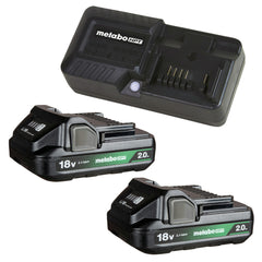 Metabo HPT (2) 18V 2 Ah Lithium-Ion Batteries with Charge Indicators