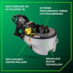 Metabo HPT VB3616DAM 36V MultiVolt Portable Cordless Rebar Bender/Cutter Kit (4 Ah)