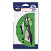 Maped Helix 12 in. Maximum Diameter 6 in. Ruler Edge Locking Compass and Protractor Set - Random Assorted Color