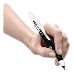 Maped Helix Visio Medium 1 millimeter Stick Left-Handed Ballpoint Pen - Assorted Ink/Barrel Colors (3/Pack)