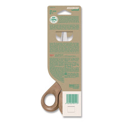 Maped Helix Advanced Wood 8.25 in. Long 4.75 in. Cut Length Multipurpose Scissors - Straight Brown Handle