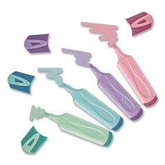 Maped Helix Fluo Peps Pastel Glitter Chisel Tip Highlighter - Assorted Ink/Assorted Barrel (4/Pack)