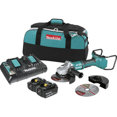 Factory Reconditioned Makita XAG12PT1-R 18V X2 LXT Lithium-Ion (36V) Brushless Cordless 7-in Paddle Switch Cut-Off/Angle Grinder Kit, with Electric Brake (5.0Ah)