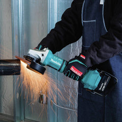 Factory Reconditioned Makita XAG12PT1-R 18V X2 LXT Lithium-Ion (36V) Brushless Cordless 7-in Paddle Switch Cut-Off/Angle Grinder Kit, with Electric Brake (5.0Ah)