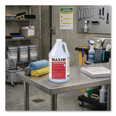 Maxim 1-Gallon Bottle Neutral Disinfectant - Lemon Scent (4/Carton)