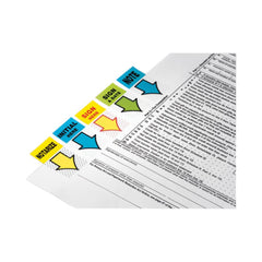 Post-it Flags 1 in. "Sign and Date" Arrow Message Page Flags - Green (50-Flags/Dispenser, 2-Dispensers/Pack)
