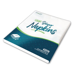 Morcon Paper 15.75 in. x 15.75 in. 1-Ply Valay Airlaid Flat Dinner Napkin - White (1000/Carton)