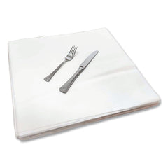 Morcon Paper 15.75 in. x 15.75 in. 1-Ply Valay Airlaid Flat Dinner Napkin - White (1000/Carton)