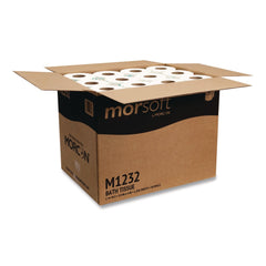 Morcon Paper Morsoft Controlled Bath Tissue, Septic Safe, 1-Ply, White, 1,200 Sheets/Roll, 48 Rolls/Carton