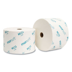 Morcon Paper 1-Ply Small Core Septic-Safe Bath Tissue - White (2500 Sheets/Roll, 24 Rolls/Carton)