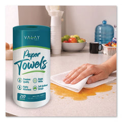 Morcon Paper 8 in. x 11 in. 2-Ply Kitchen Roll Towel - White (12 Rolls/Carton)