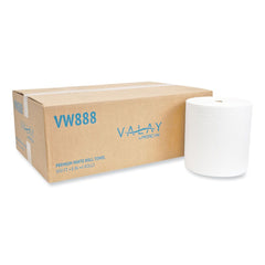 Morcon Paper VW888 Valay 8 in. x 800 ft. Proprietary TAD Roll Towels - White (6 Rolls/Carton)