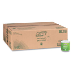 Marcal 2 Ply 100% Recycled Septic Safe Bath Tissues - White (48/Carton)