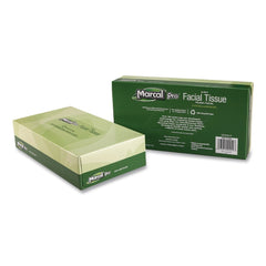 Marcal PRO 100 Percent Recycled 2-Ply Facial Tissue Convenience Pack - White (30/Carton)