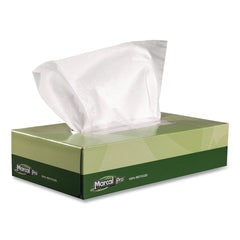 Marcal PRO 100 Percent Recycled 2-Ply Facial Tissue Convenience Pack - White (30/Carton)