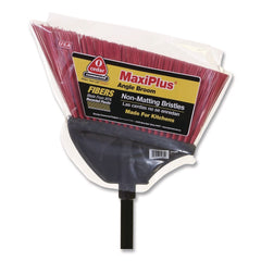 Nexstep Commercial Products MaxiPlus Angle Broom, 56-in Overall Length, Red/Black