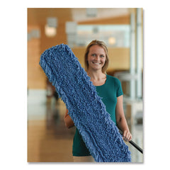 Nexstep Commercial Products MaxiTwist Microfiber Dust Mops, Microfiber, 24-in x 5-in, Blue