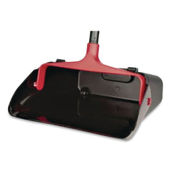 Nexstep Commercial Products MaxiPlus 13.5 in. x 36 in. Plastic Lobby Dustpan - Black/Red