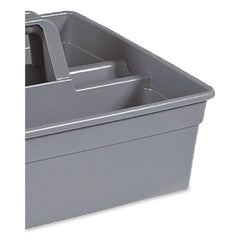 Nexstep Commercial Products MaxiRough Maid Caddies, 2 Compartments, 12 x 7, Gray