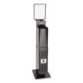 Sani Professional 12 in. x 14.5 in. x 51.5 in. Pop-Up Floorstand - Black