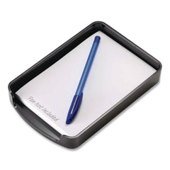 Officemate 4 in. x 6 in. 2200 Series Plastic Memo Holder - Black
