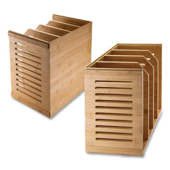 Officemate Bamboo Magazine File 14.09 x 14.41 x 14.41 Brown