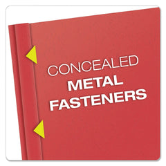 Oxford 3 Prong Fastener 0.5 in. Capacity 8.5 in. x 11 in. Front Standard Grade Report Cover - Clear/Assorted (25/Box)
