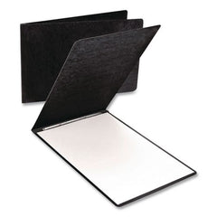 Oxford 8.5 in. x 11 in. Two-Pronged PressGuard Report Cover with Reinforced Top Hinge - Black