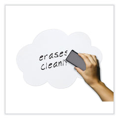 Pacon 7 in. x 10 in. Self Stick Dry Erase Clouds - White Surface