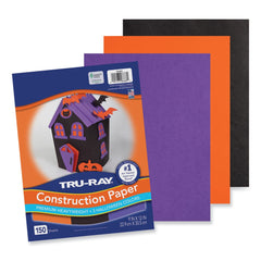 Pacon Tru-Ray 9 x 12 70 lb. Text Weight Construction Paper - Assorted Halloween Colors (150/Pack)