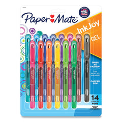 Paper Mate InkJoy 0.7 mm Stick Gel Pen - Assorted Ink and Barrel Colors/Medium (14-Piece/Set)