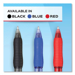 Paper Mate Profile 1 mm Retractable Ballpoint Pen - Blue Ink/Translucent Blue Barrel/Medium (1-Dozen)