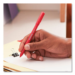 Paper Mate 1 mm Write Bros. Medium Ballpoint Stick Pen - Red Ink/Red Barrel (1-Dozen)