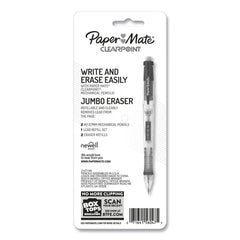 Paper Mate 0.7 mm Clear Point HB No. 2 Mechanical Pencils with Tube of Lead/Erasers - Black Lead/Randomly Assorted Barrel Colors (2/Set)
