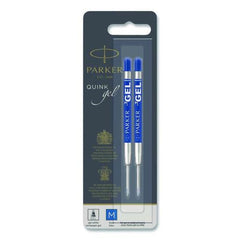 Parker Parker Medium Conical Tip Retractable Gel Ink Roller Ball Pens Refill - Blue Ink (2/Pack)