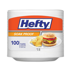 Hefty 8.88 in. Soak Proof Tableware Foam Plates - White (6 Packs/Carton)