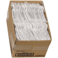 Pactiv Corp. Individually Wrapped Mediumweight Plastic Fieldware Cutlery Fork - White (1000/Carton)