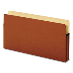 Pendaflex Smart Shield 3.5 in. Expansion Legal Size File Pocket - Red Fiber (10/Box)
