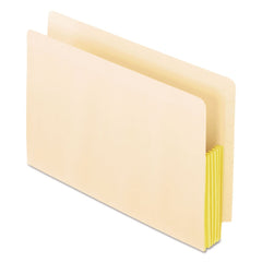 Pendaflex 5.25 in. Expansion Legal Size Drop Front Shelf File Pockets with Rip-Proof-Tape Gusset Top - Manila (10/Box)