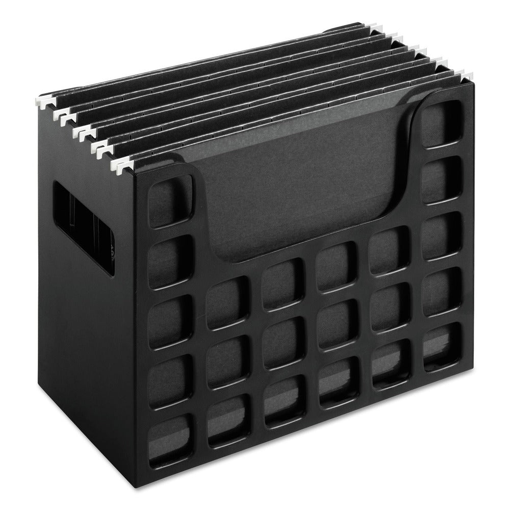 Pendaflex 6 in. Long Desktop File with Hanging Folders - Letter Size/Black