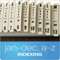 Pendaflex General Purpose 31-Divider Indexed Sorter - Letter Size/Brown Frame
