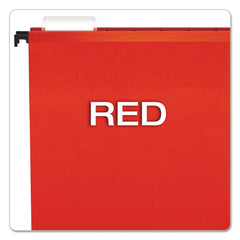 Pendaflex SureHook 1/5-Cut Tabs Letter Size Hanging Folders - Red (20/Box)